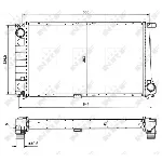 Hladnjak, hlađenje motora NRF NRF 51568 IC-AE5660