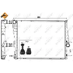 Hladnjak, hlađenje motora NRF NRF 51582 IC-AE5666