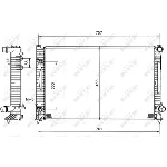Hladnjak, hlađenje motora NRF NRF 51586 IC-AE5669