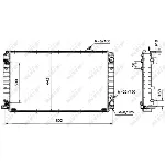 Hladnjak, hlađenje motora NRF NRF 51587 IC-C2FF3F