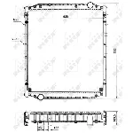 Hladnjak, hlađenje motora NRF NRF 51590 IC-B3A5AF