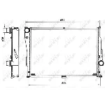 Hladnjak, hlađenje motora NRF NRF 51597 IC-C3CA71