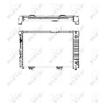 Hladnjak, hlađenje motora NRF NRF 516574 IC-AE5AB0