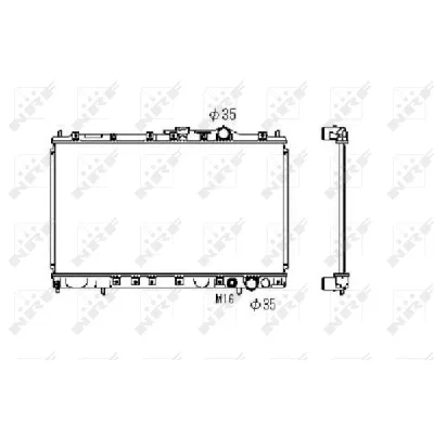 Hladnjak, hlađenje motora NRF NRF 516658 IC-AE5AB2