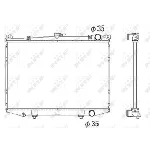Hladnjak, hlađenje motora NRF NRF 516842 IC-AE5ABD