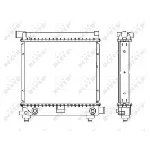 Hladnjak, hlađenje motora NRF NRF 517662 IC-AE5ACB