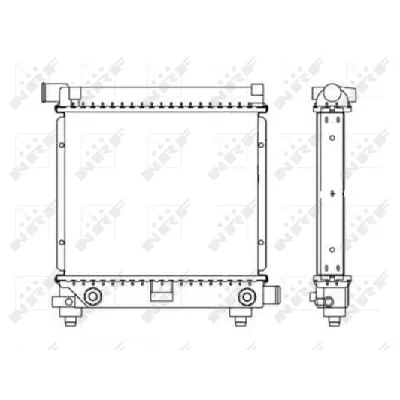 Hladnjak, hlađenje motora NRF NRF 517662 IC-AE5ACB