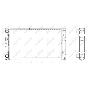 Hladnjak, hlađenje motora NRF NRF 519501 IC-AE5AD2