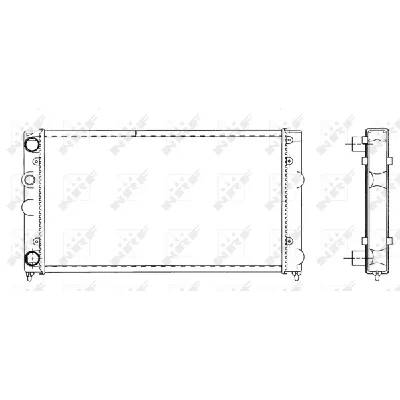 Hladnjak, hlađenje motora NRF NRF 519501 IC-AE5AD2