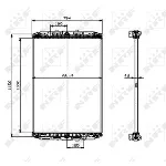 Hladnjak, hlađenje motora NRF NRF 519541 IC-B06B74