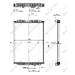 Hladnjak, hlađenje motora NRF NRF 519564 IC-C3FF0E