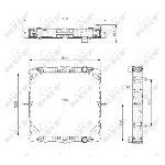 Hladnjak, hlađenje motora NRF NRF 519569 IC-C3FF0F