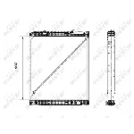 Hladnjak, hlađenje motora NRF NRF 519576 IC-C3FF10