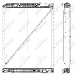 Hladnjak, hlađenje motora NRF NRF 519578 IC-C3FF11