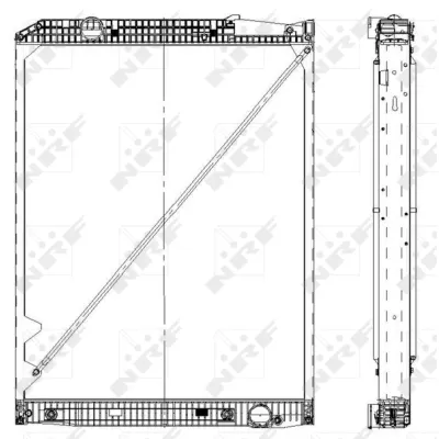 Hladnjak, hlađenje motora NRF NRF 519578 IC-C3FF11