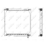 Hladnjak, hlađenje motora NRF NRF 519587 IC-B3A5BB
