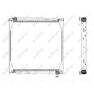 Hladnjak, hlađenje motora NRF NRF 519587 IC-B3A5BB