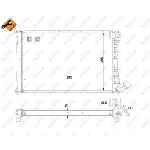Hladnjak, hlađenje motora NRF NRF 519602 IC-AE5AE4