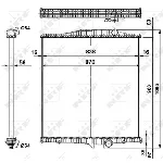 Hladnjak, hlađenje motora NRF NRF 519702 IC-B3A5BF