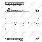 Hladnjak, hlađenje motora NRF NRF 519720 IC-B3A5C0