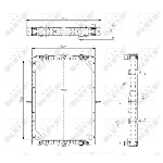 Hladnjak, hlađenje motora NRF NRF 519745 IC-C3FF1A