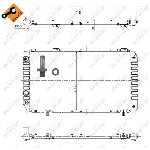 Hladnjak, hlađenje motora NRF NRF 52063 IC-AE567A