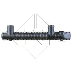 Hladnjak, hlađenje motora NRF NRF 52063 IC-AE567A