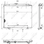 Hladnjak, hlađenje motora NRF NRF 52082 IC-AE5680