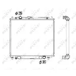 Hladnjak, hlađenje motora NRF NRF 52108 IC-AE5686