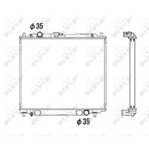 Hladnjak, hlađenje motora NRF NRF 52108 IC-AE5686