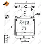 Hladnjak, hlađenje motora NRF NRF 52110 IC-C3C9E0