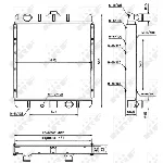 Hladnjak, hlađenje motora NRF NRF 52137 IC-C3FEA0