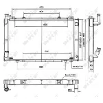 Hladnjak, hlađenje motora NRF NRF 52154 IC-AE5697