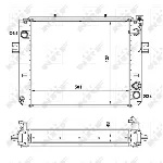 Hladnjak, hlađenje motora NRF NRF 52278A IC-CFC28A