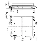 Hladnjak, hlađenje motora NRF NRF 52300 IC-D83798