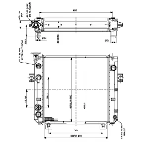 Hladnjak, hlađenje motora NRF NRF 52300 IC-D83798