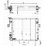 Hladnjak, hlađenje motora NRF NRF 52301 IC-D83799