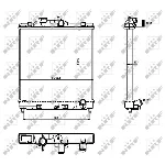 Hladnjak, hlađenje motora NRF NRF 526356 IC-AE5AEE