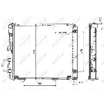 Hladnjak, hlađenje motora NRF NRF 526573 IC-AE5AF1