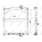 Hladnjak, hlađenje motora NRF NRF 529702 IC-B3A5CA