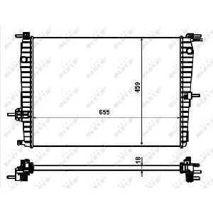 Hladnjak, hlađenje motora NRF NRF 53011 IC-BFFCB8