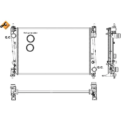 Hladnjak, hlađenje motora NRF NRF 53017 IC-BFFCBC