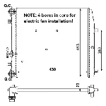 Hladnjak, hlađenje motora NRF NRF 53021A IC-D7ADBE