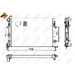 Hladnjak, hlađenje motora NRF NRF 53024 IC-C3A703
