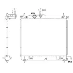 Hladnjak, hlađenje motora NRF NRF 53025 IC-C3A704