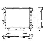 Hladnjak, hlađenje motora NRF NRF 53030 IC-C3A708