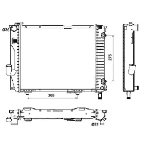 Hladnjak, hlađenje motora NRF NRF 53030 IC-C3A708