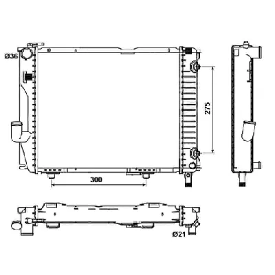 Hladnjak, hlađenje motora NRF NRF 53030 IC-C3A708