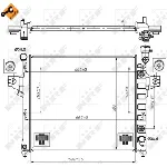 Hladnjak, hlađenje motora NRF NRF 53031 IC-C3A709