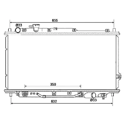 Hladnjak, hlađenje motora NRF NRF 53033 IC-C3A70B